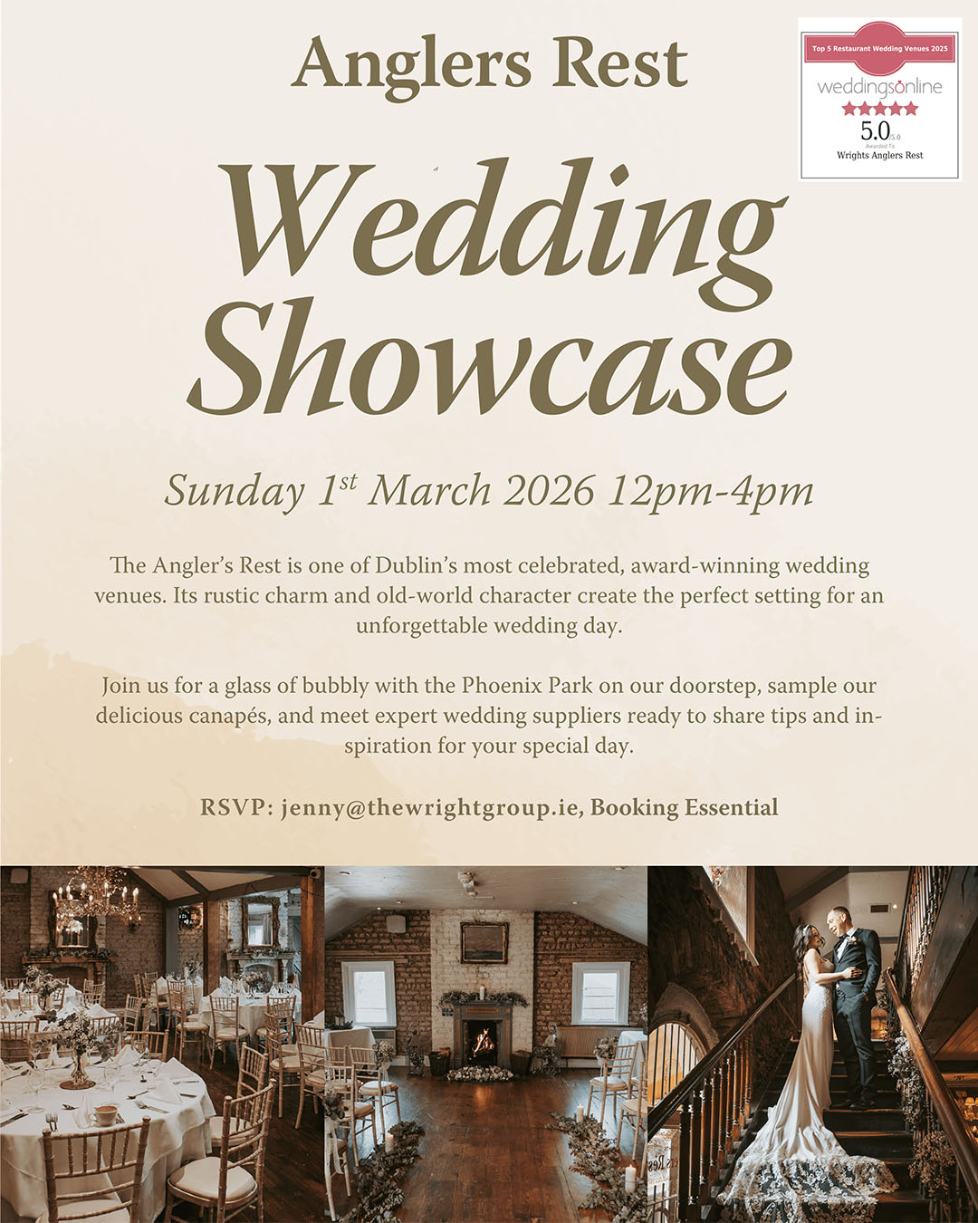 Wrights Anglers Rest Wedding Showcase March 2026